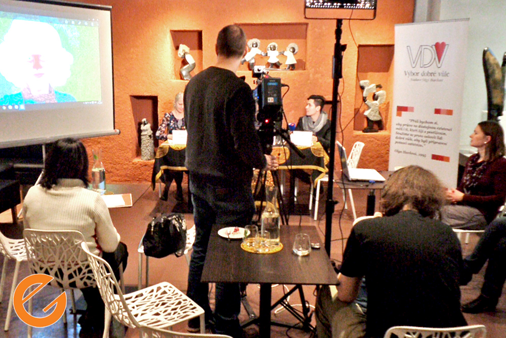 Tisková konference Výboru dobré vůle Olgy Havlové
