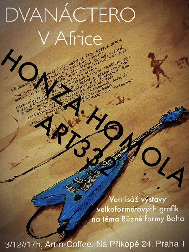 Vernisáž výstavy grafik Honzy Homoly z Wohnoutu