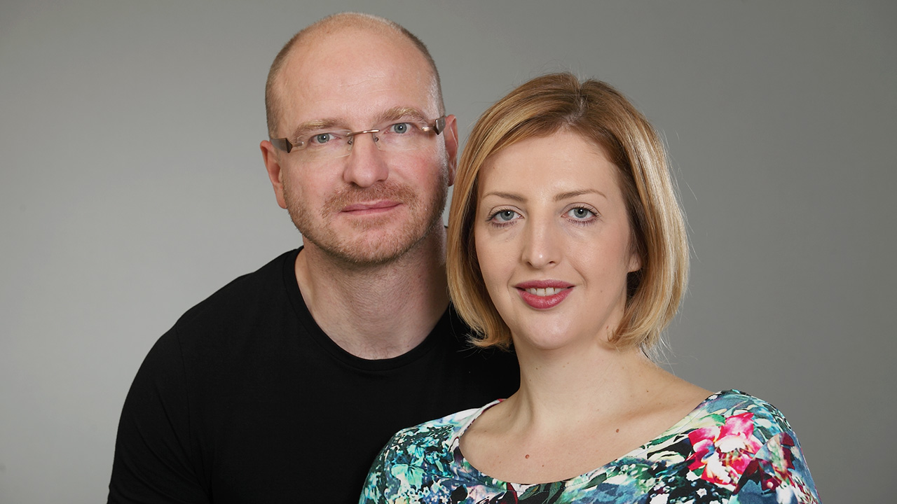 Hana and Ondřej Homolka, owners of CAFÉ & GALLERY Art-n-Coffee