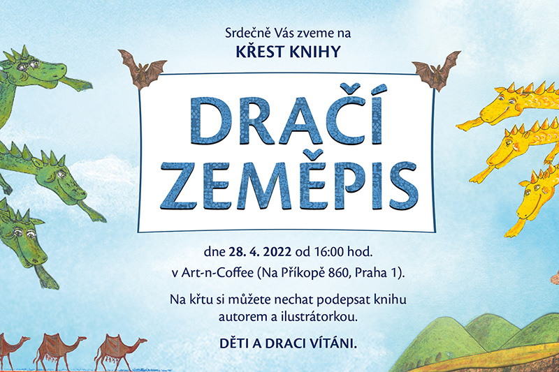 You are currently viewing Křest knihy Velké dračí prázdninové dobrodružství v Art-n-Coffee