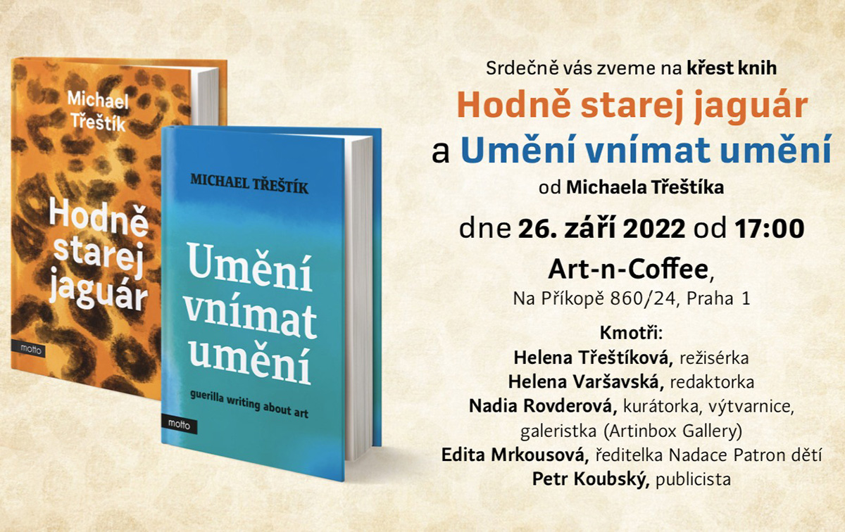 You are currently viewing Křest knih Michaela Třeštíka v Art-n-Coffee