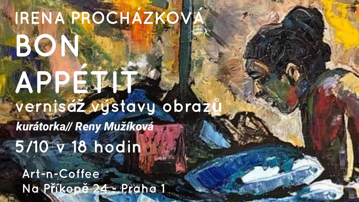 Vernisáž obrazů malířky Ireny Procházkové v Art-n-Coffee
