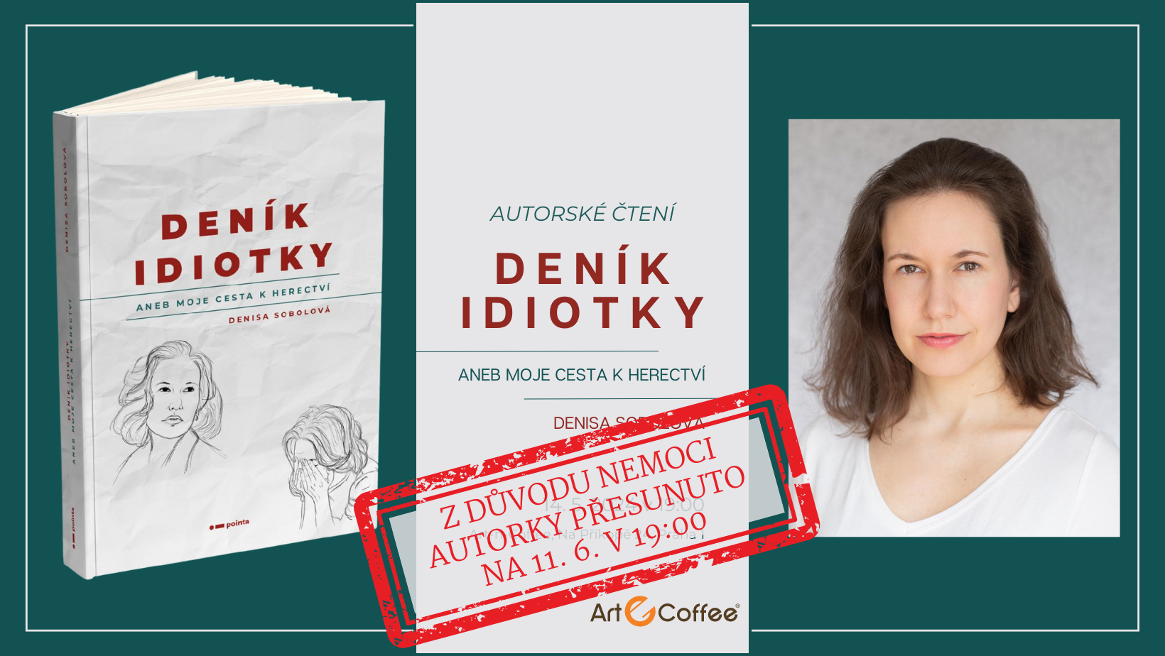 Read more about the article Autorské čtení Denisy Sobolové v Art-n-Coffee