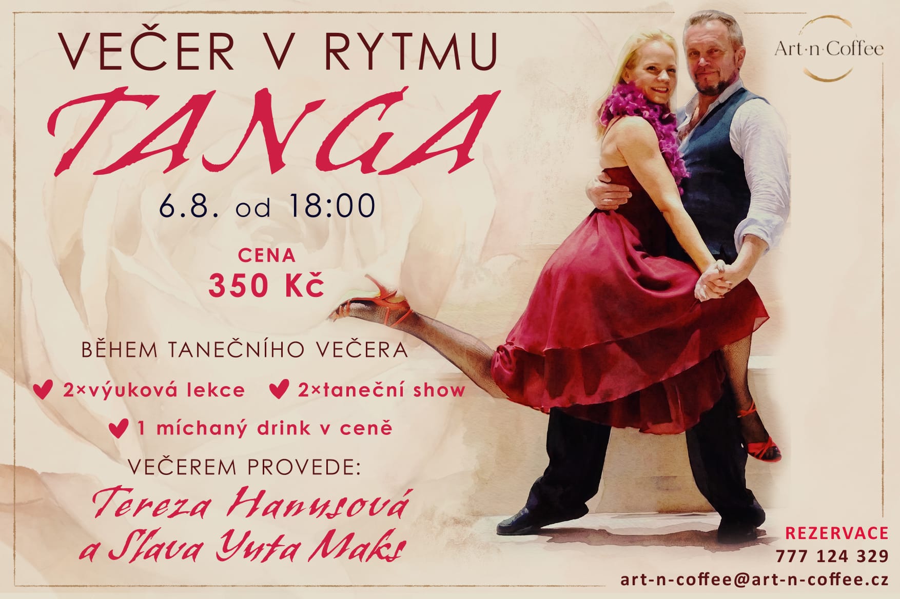 Read more about the article Večer v rytmu TANGA – taneční večer